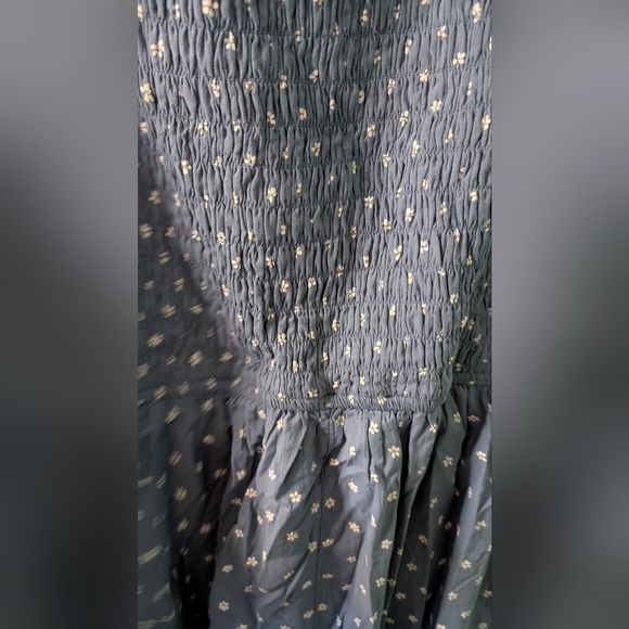 American Eagle Blue Floral, Tie Front, Short Sleeve mini dress sz XL NWT - Picture 6 of 8